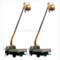 Design of 800kgs 500kgs  hydraulic pickup telescopic Boom Truck Crane with Basket for car trailer lifting